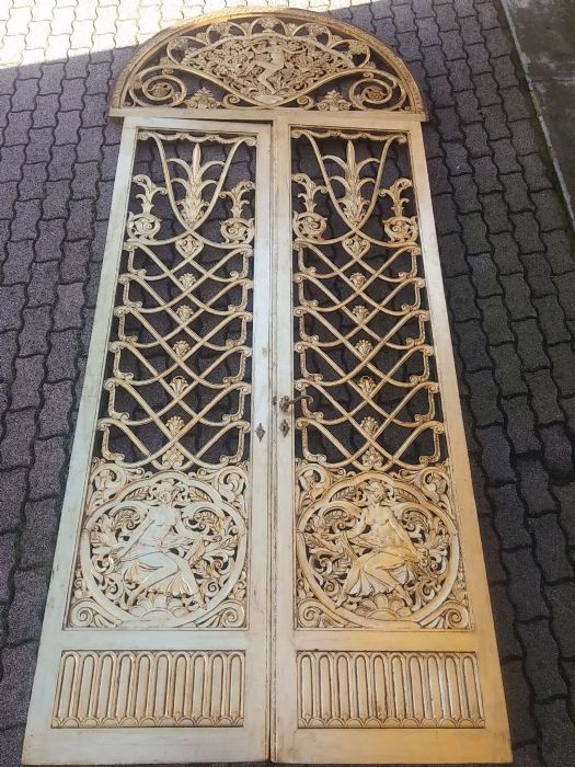 Double-leaf door
