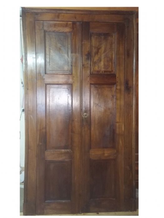 Double-leaf door