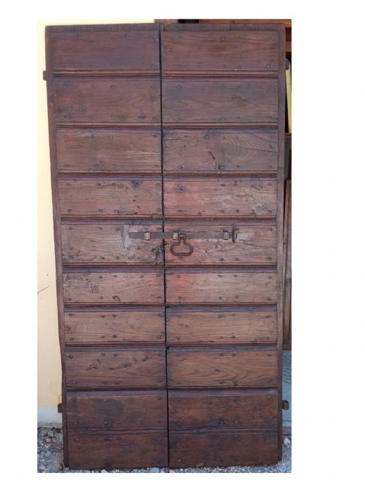 Double-leaf door